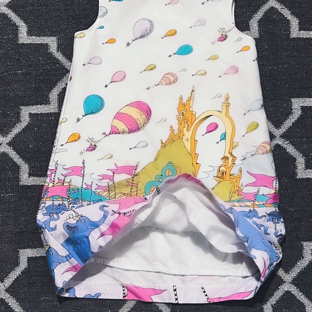 Dr Seuss Colorful Playful Smock Sleeveless Dress - Picture 7 of 7